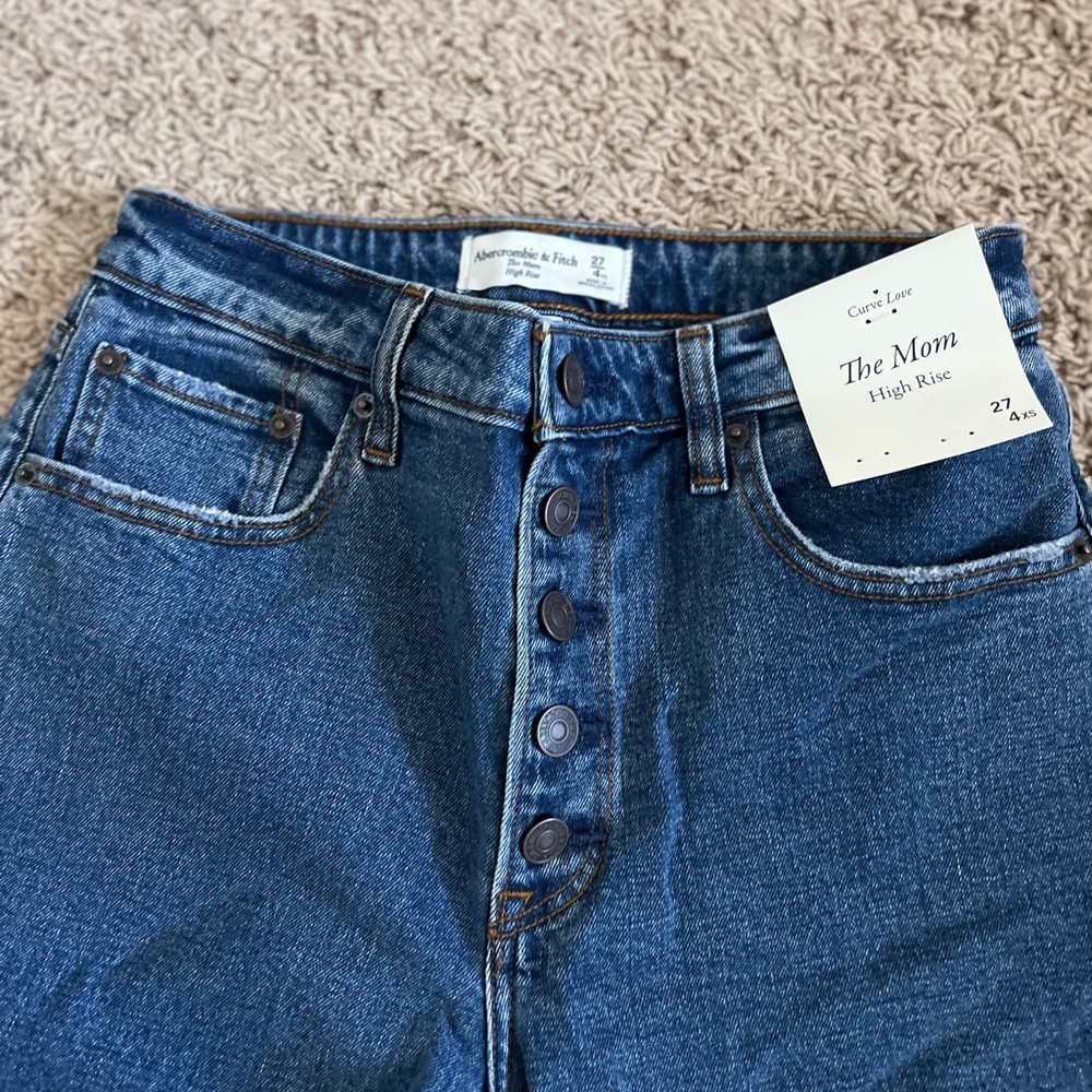 Abercrombie & Fitch Curve Love High Rise Mom Jean